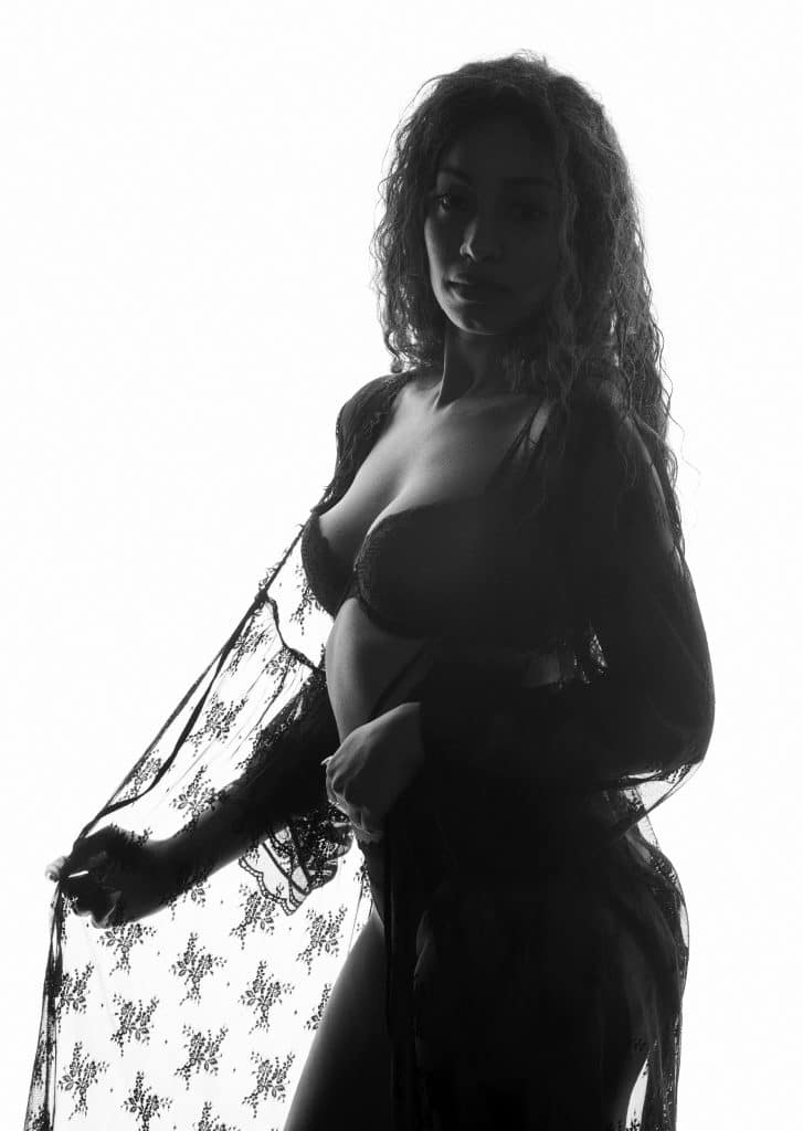 Marta Noir et Blanc en studio à Lausanne