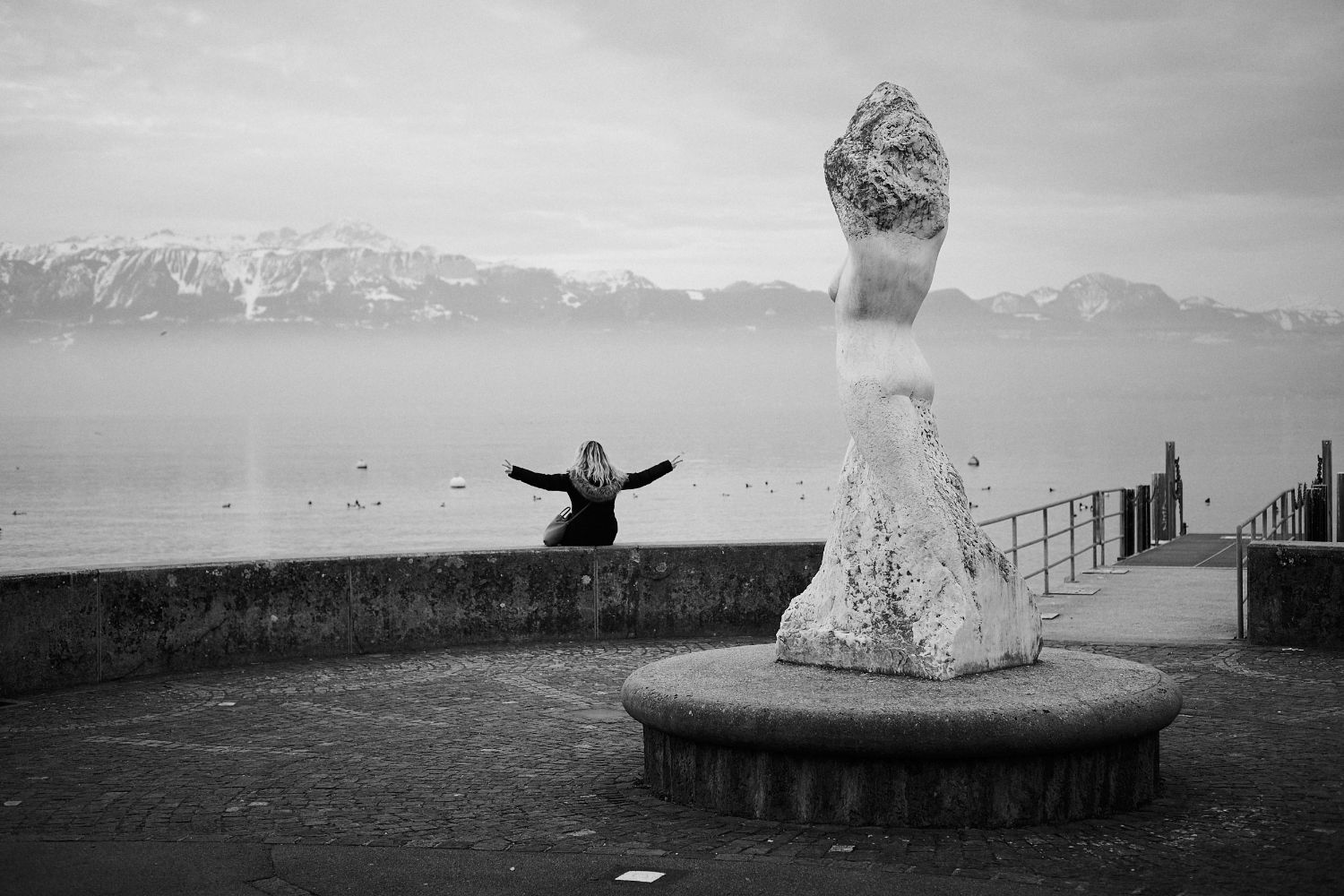 Aurélie - Portrait en noir et blanc - Lausanne